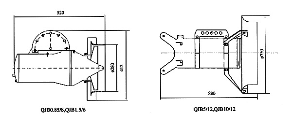 QJB潛水攪機結(jié)構(gòu)圖示